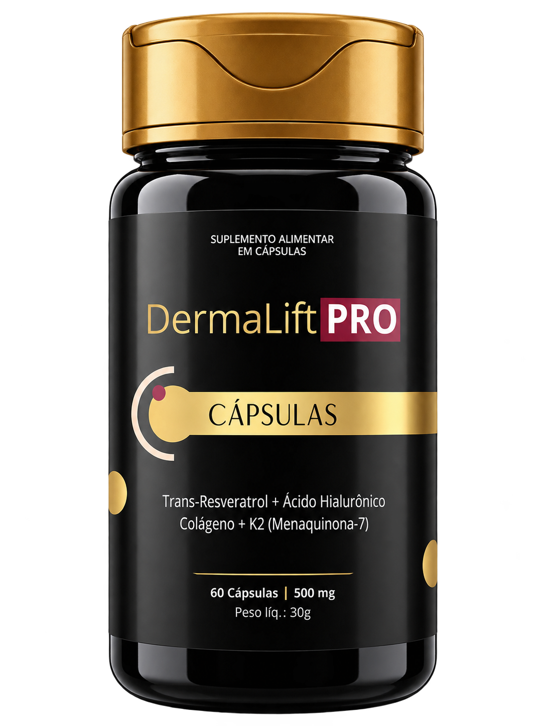 Frasco de cápsulas DermaLift PRO